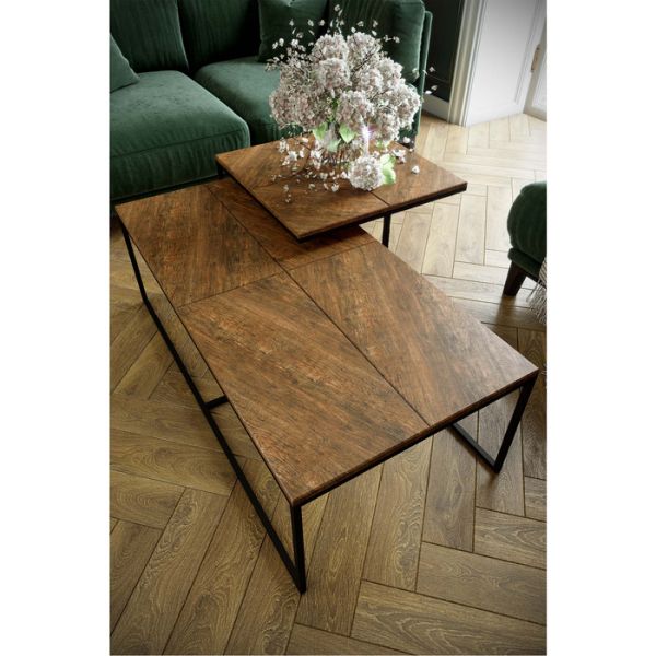 Стол журнальный «Эклектик», 1200 ? 600 ? 390 мм, цвет дуб американский