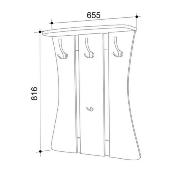 Вешалка Уют-1 Венге