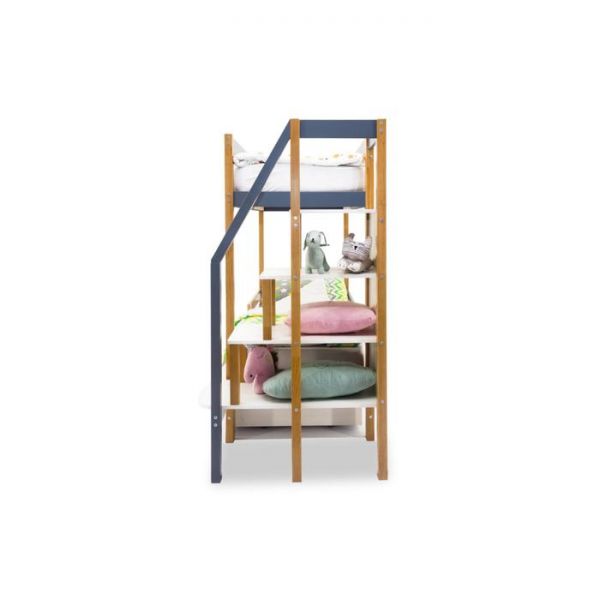 Детская двухъярусная кровать Бельмарко Svogen дерево-графит