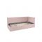 Тахта с орт. основанием + ПМ Альба 900х2000 нежно-розовый (велюр)