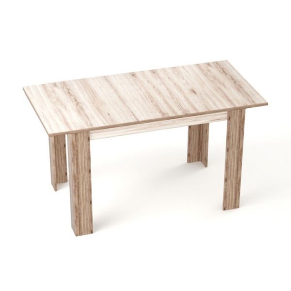 Обеденный стол «Бостон», раскладной, 1200(1500) ? 800 мм, цвет дуб сакраменто светлый/тёмный