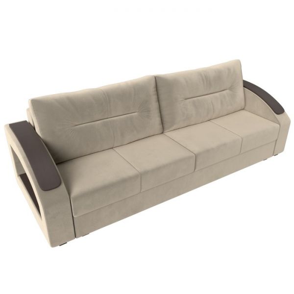 Прямой диван «Канзас», ткань корфу, цвет коричневый