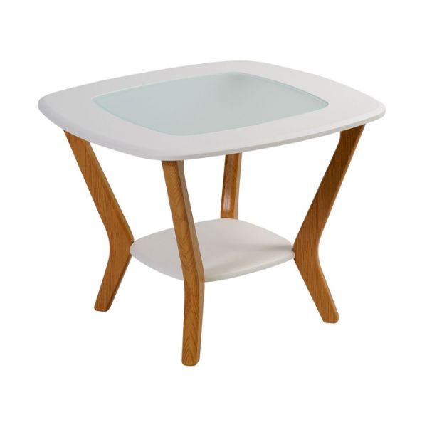 Стол журнальный «Мельбурн», 650 ? 650 ? 500 мм, цвет белый