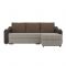 Угловой диван «Монако», механизм еврокнижка, рогожка, цвет бежевый / коричневый