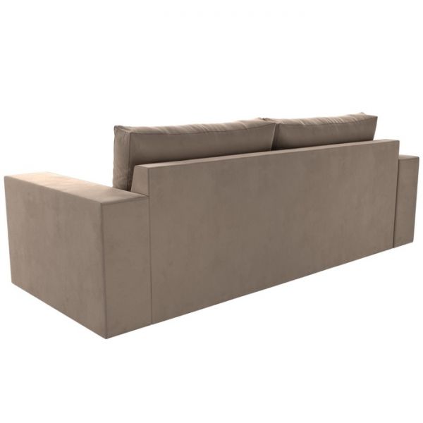 Прямой диван «Исланд», велюр, цвет бежевый