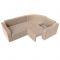 Угловой диван «Кембридж», механизм еврокнижка, велюр, цвет бежевый