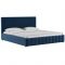 Кровать Милана, 1800х2000, ортопедическое осн+ПМ, Лекко океан/Полуночно-синий