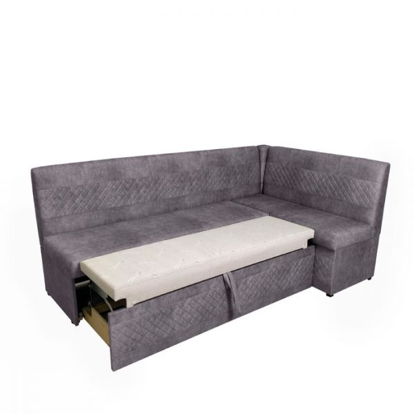 Кухонный уголок «Фантазия», левый угол, цвет эмилия грей