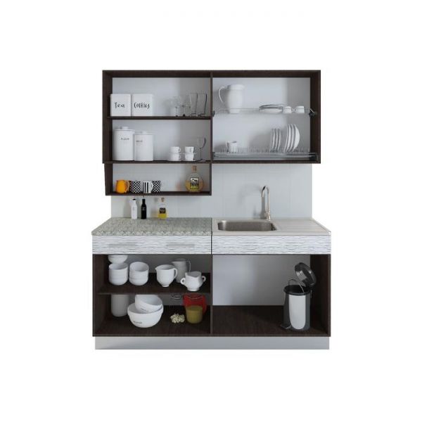 Кухонный гарнитур Алиса, 1600 мм, цвет лайм