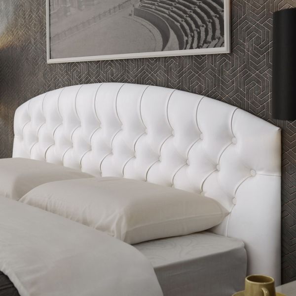 Кровать «Пальмира» без ПМ, 1400 ? 2000, встроенное основание, цвет взбитые сливки