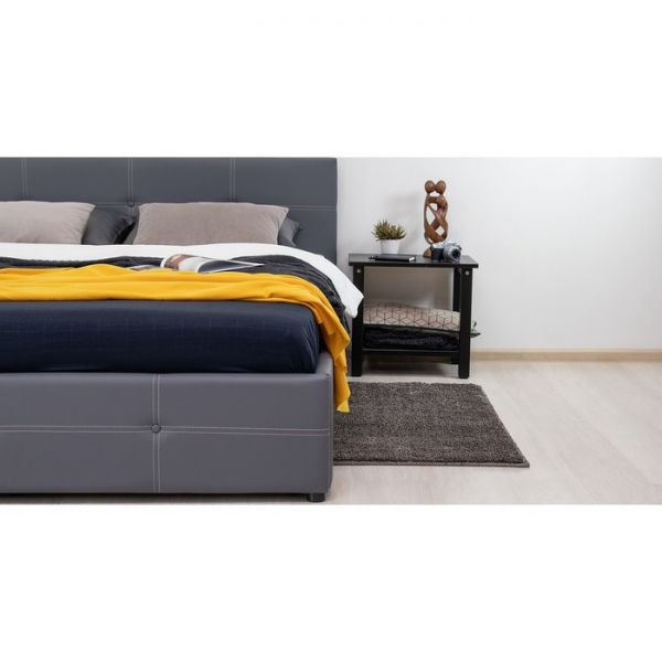 Кровать Синди, 1800х2000, ортопедическое осн+ПМ, Марика/Серый