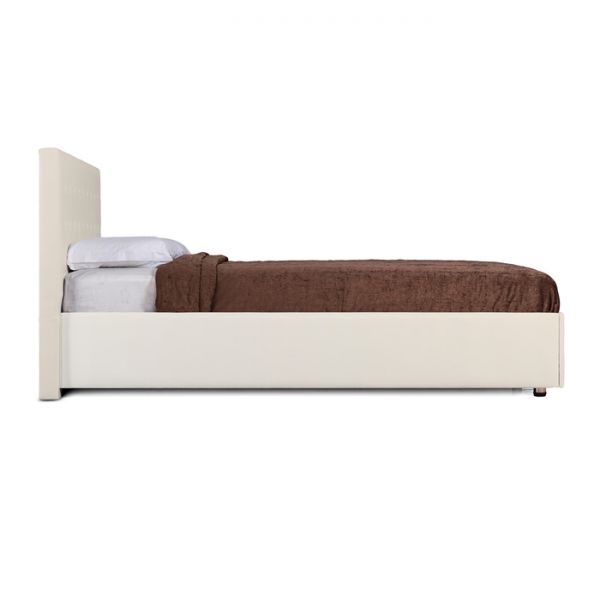 Кровать «Космопорт» без ПМ, 140х200 см, встроенное основание, цвет бежевый