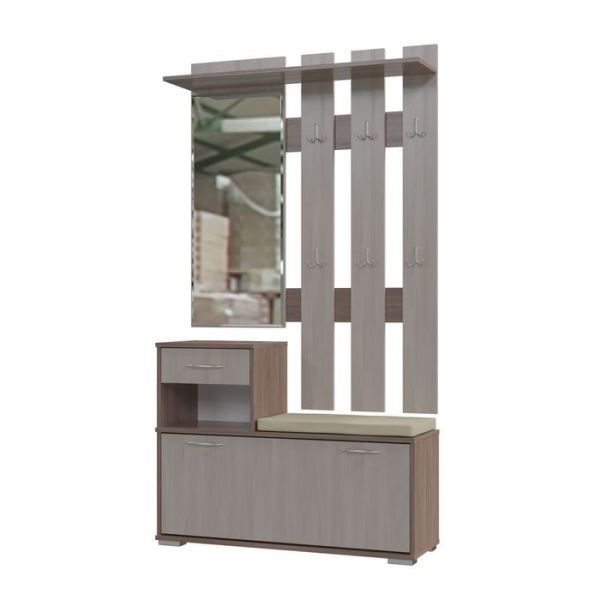 Тумба под обувь ЛИРА 1000*330*755 Бодега темный/светлый