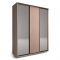 Шкаф-купе Удачный 2 зеркала 2070х600х2300 Венге Темный/Венге Светлый