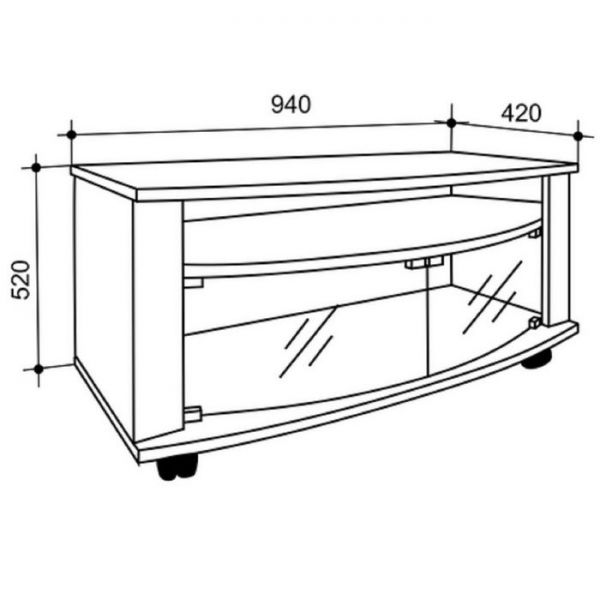 ТВ тумба Мини 2 Венге