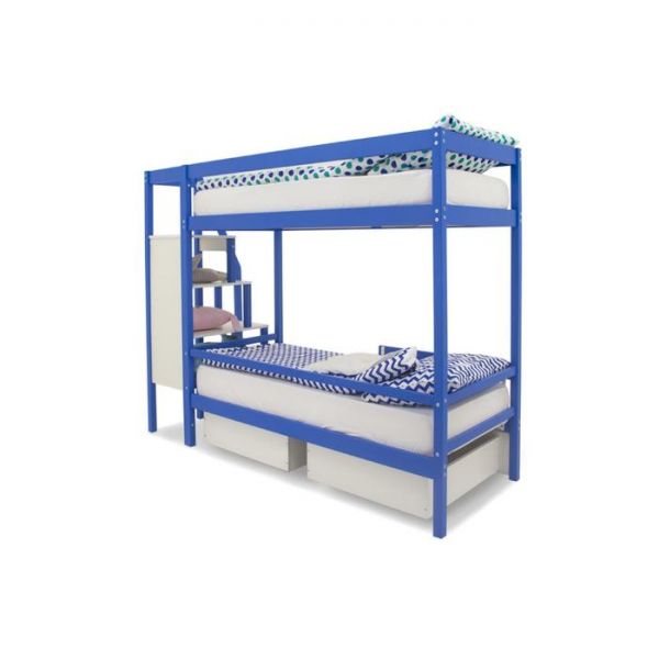 Детская двухъярусная кровать Бельмарко Svogen синий