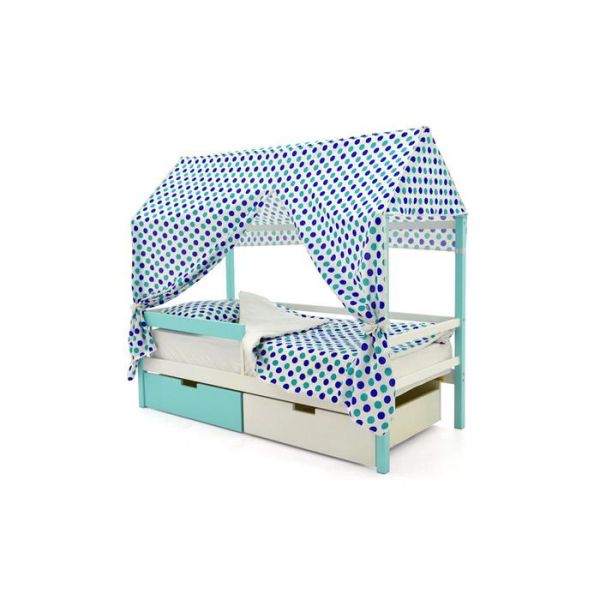 Детская кровать-домик Бельмарко Svogen мятно-белый