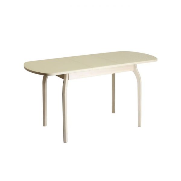 Стол раздвижной Созвездие Стин, 1100(1420)х700х760, Дуб/Песок/Массив фигурные