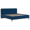 Кровать Миа, 1600х2000, ортопедическое осн+ПМ, Аватар 779/Темно-синий сапфирововый