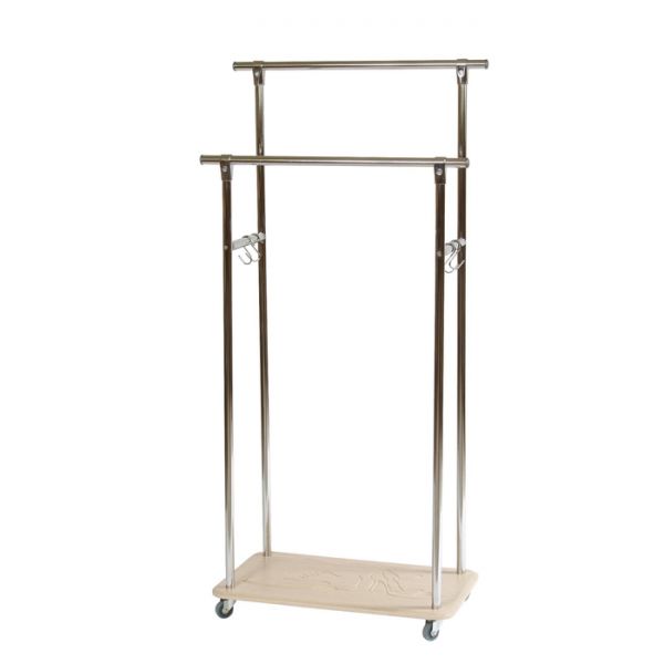 Вешалка гардеробная «Кейп», 720 ? 400 ? 1580 мм, цвет дуб белёный