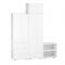 Шкаф 2х ств КЕОС с выдвижной штангой, 600х400х1800,  Белый