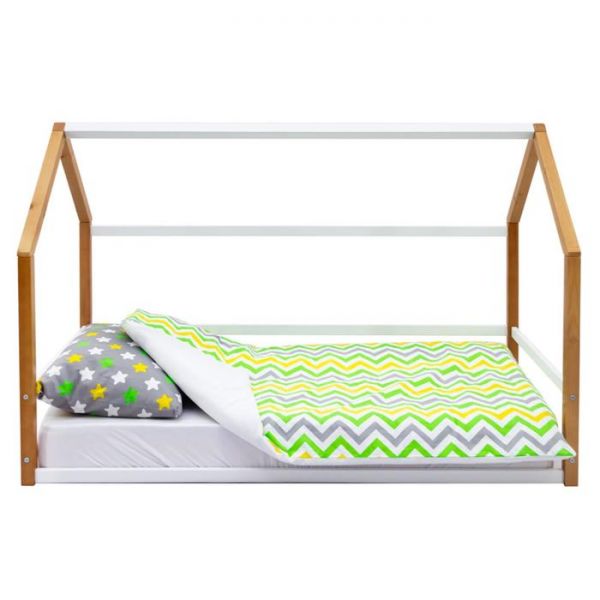 Детская кровать-домик Монтессори Бельмарко Svogen дерево-белый