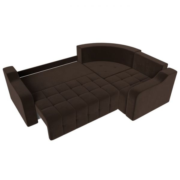 Угловой диван «Кембридж», механизм еврокнижка, микровельвет, цвет бежевый