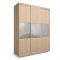 Шкаф-купе Модный Зеркало+ЛДСП Дуб сонома/Белый/Венге светлый 1800х600х2300
