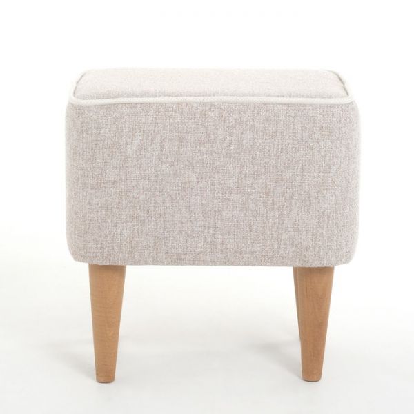 Пуф "Одос" рогожка Neptune бежевый