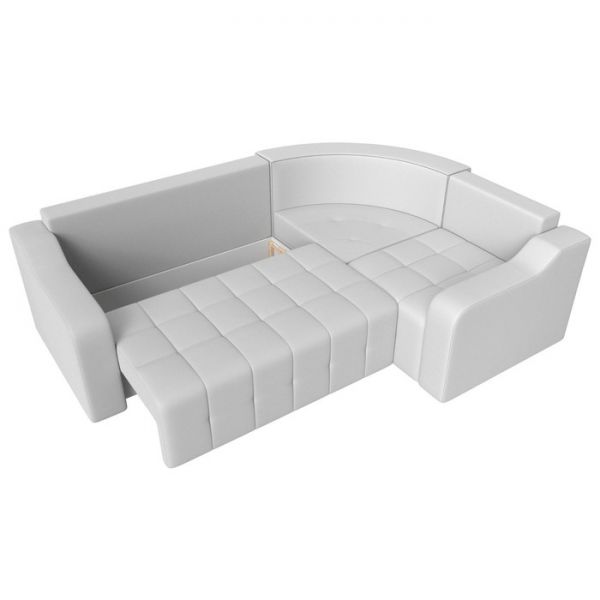 Угловой диван «Кембридж», механизм еврокнижка, экокожа, цвет бежевый