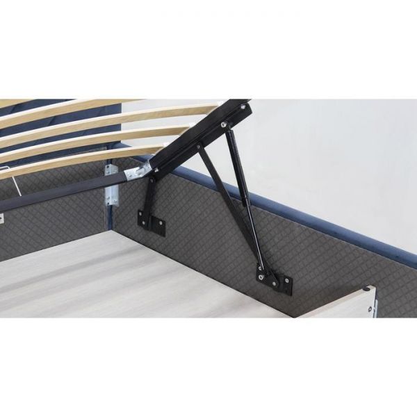 Кровать Милана 1600х2000, ортопедическое осн+ПМ, Полуночно-синий/Океан