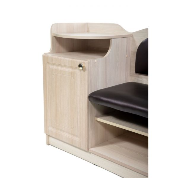 Банкетка №1, 900х430х920, Ясень/Баклажан(221)