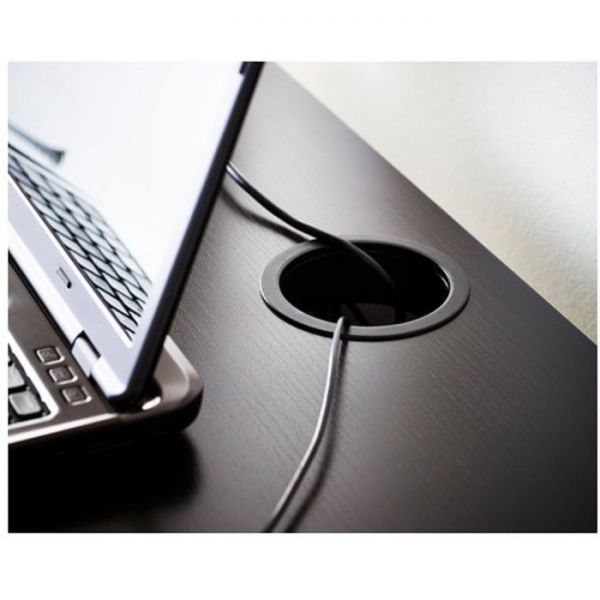 Письменный стол, цвет чёрно-коричневый МИККЕ