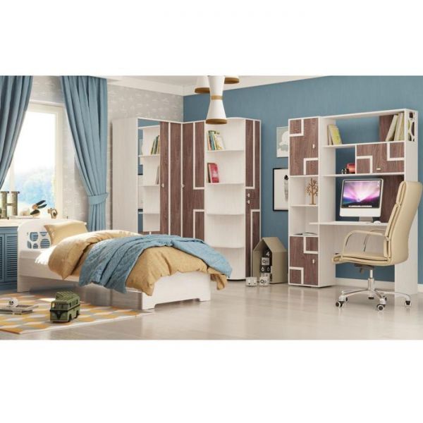 Стол письменный 2 «Омега 16», 1000 ? 700 ? 770 мм, цвет ясень анкор светлый / анкор тёмный