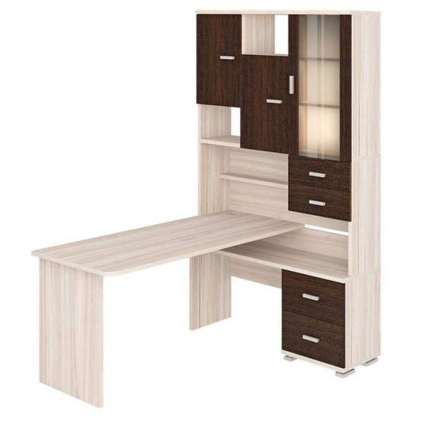 Стол компьютерный «СР 620/160», 1300 ? 1600 ? 2160 мм, правый, цвет белый