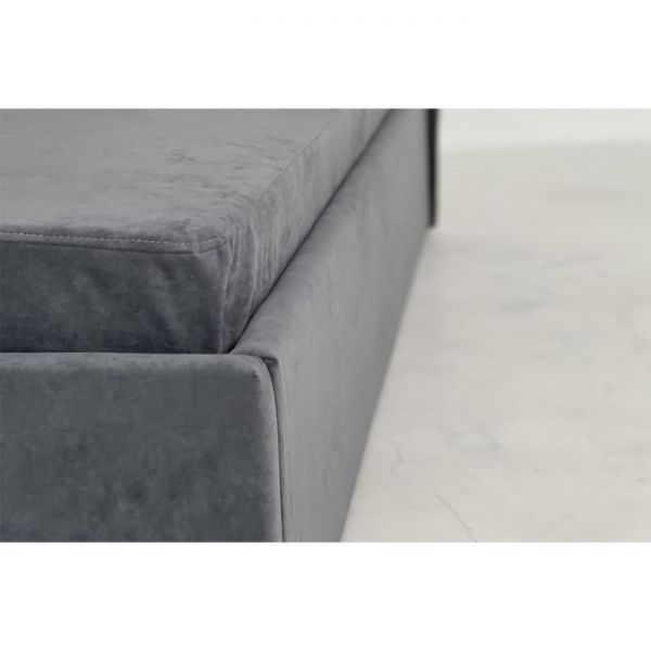 Тахта с орт. основанием + ПМ Альба 900х2000 графит (велюр)