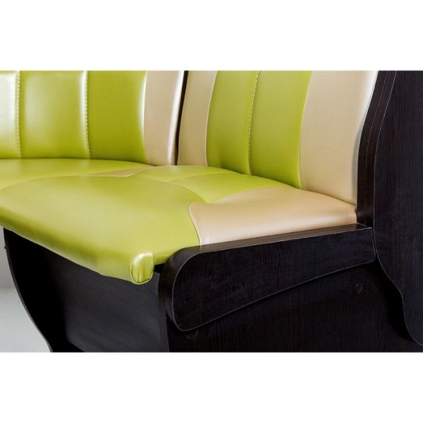 Кухонный уголок Орхидея  1500х1100х840 Венге/Зеленый/беж