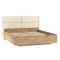 Кровать Livorno НМ 040.52-01 Х, 1800х2000, к/з Бум милк, 10 25 Софт Панакота, Дуб Бунратти