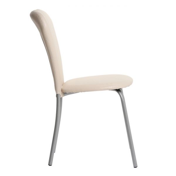 Стул "Кафе-2" Серебристый металлик/шоколадная рептилия