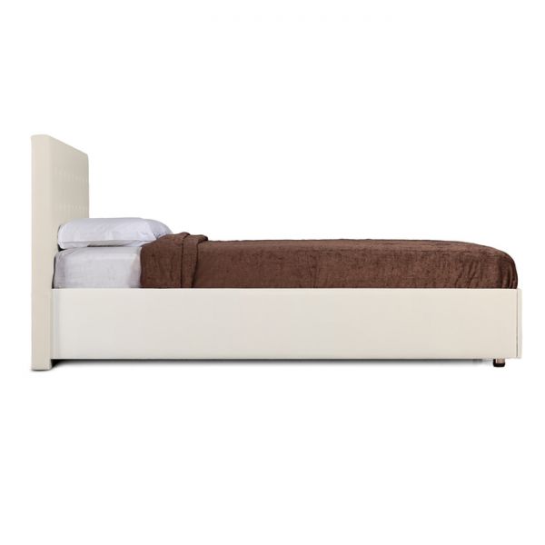 Кровать «Космопорт» без ПМ, 140х200 см, встроенное основание, цвет бежевый