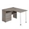 Стол СР-132С, угол левый, 1300 ? 1010 ? 750 мм, цвет венге