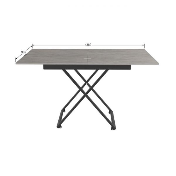 Стол универсальный «Генри», 905 (1360) ? 680 (905) ? 765 (400) мм, цвет белый премиум