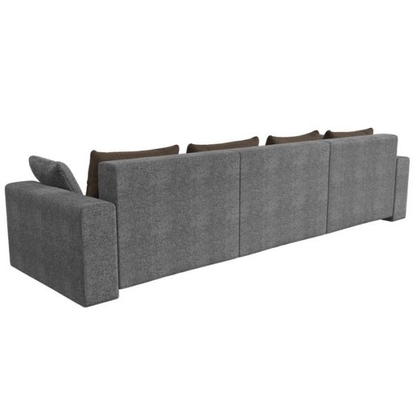 Диван прямой «Мэдисон Long», механизм еврокнижка, рогожка, цвет серый