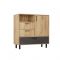 Комод ЛОФТ К-38 1000х450х1020 Малави/Дуб Бунратти
