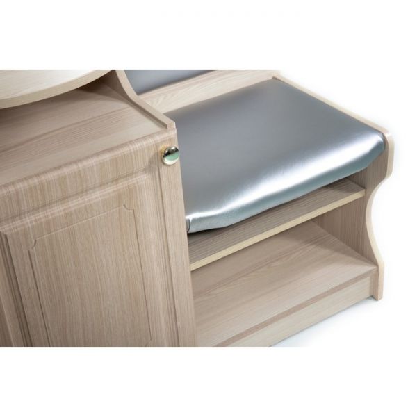 Банкетка №1, 900х430х920, Ясень/Серебро(116)