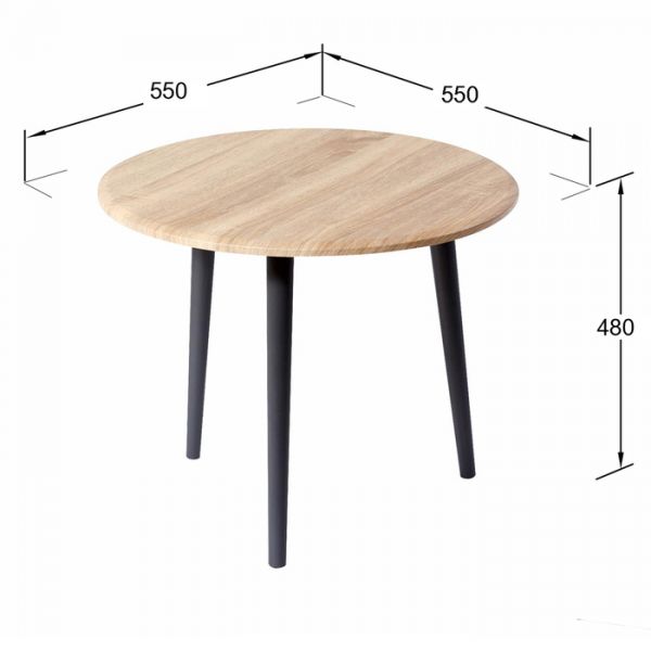 Стол журнальный «Манхэттен», 550 ? 550 ? 480 мм, цвет дуб сонома