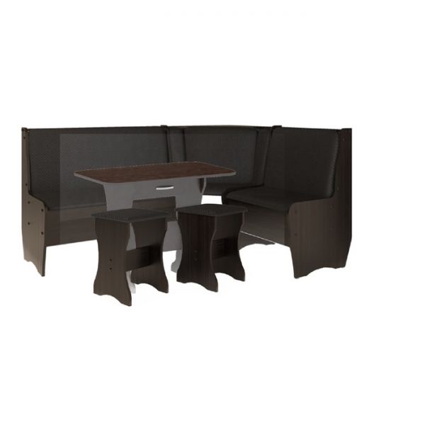 Кухонный уголок Трапэзи ЭНА 1644х1244х830 PUNTO-коричневый /Венге магия