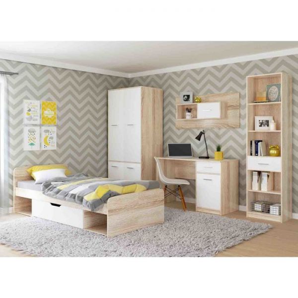 Стол письменный «Стелс 110», 1 ящик, 1100 ? 550 ? 750 мм, цвет дуб сонома / белый