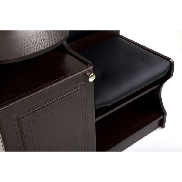 Банкетка №1, 900х430х920, Венге/Черный(118)