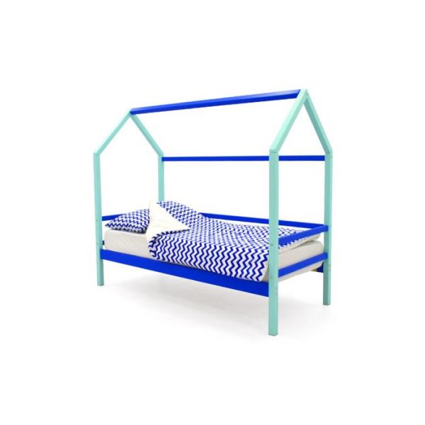 Детская кровать-домик Бельмарко Svogen мятно-синий